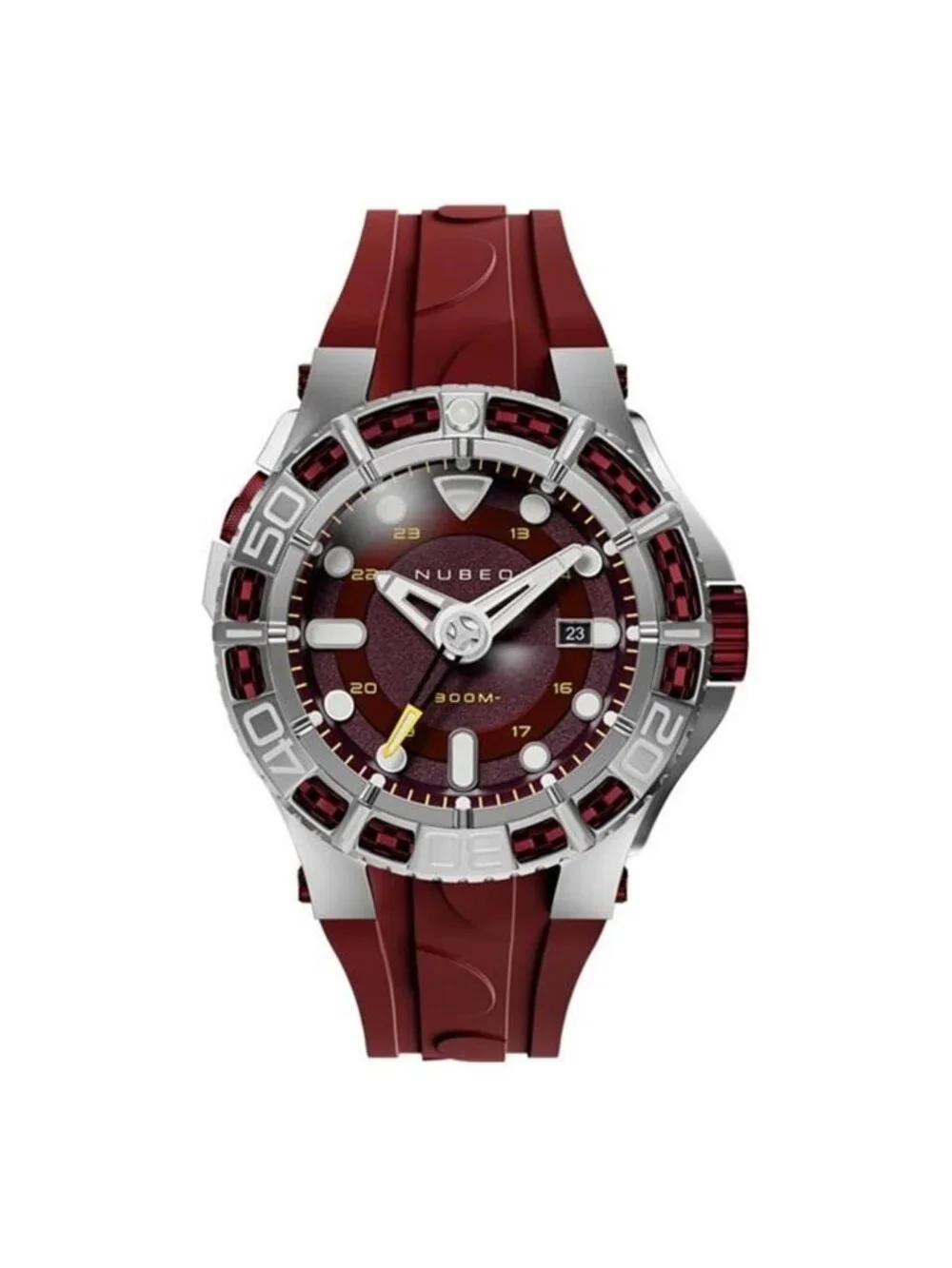 NWT Nubeo Manta Red Dial Men's Watch